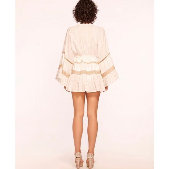 Ramy Brook Maxine Lurex Coverup Mini Dress Model Sample Sz S - Picture 4 of 16